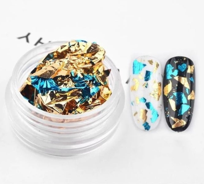 Nail Tin Foil Fragment Nail Jewelry – Shiny Nail Art Decoration